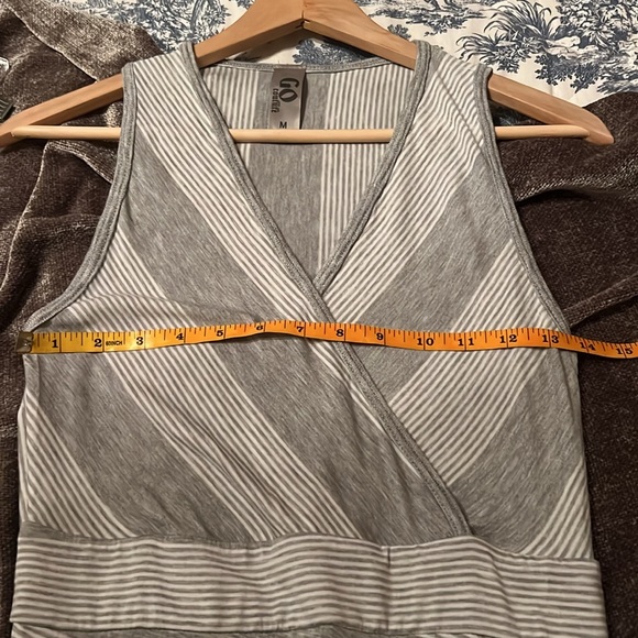 Go Couture Striped Maxi Dress in Grey Colorblock - Picture 14 of 17
